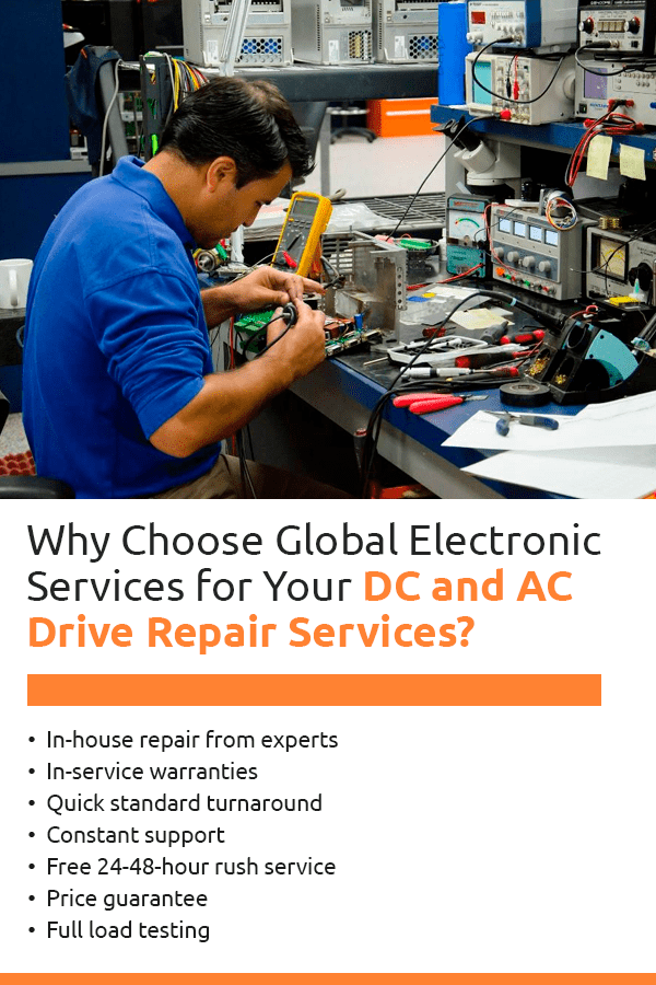 为什么选择全球电子服务公司为您的直流和交流驱动器维修服务?欧宝体育官网