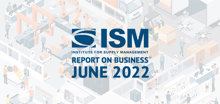 所有迹象都指向2022年6月的制造业ISM业务报告放缓